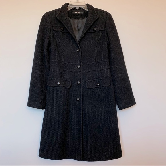 DKNY Textured Wool Coat - Picture 12 of 12